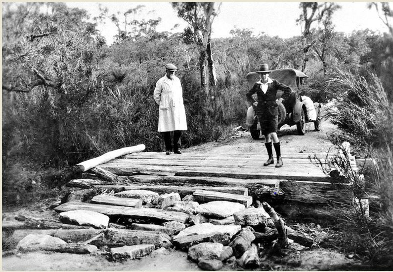 Washed out bridge on the Manjimup to Nornalup road