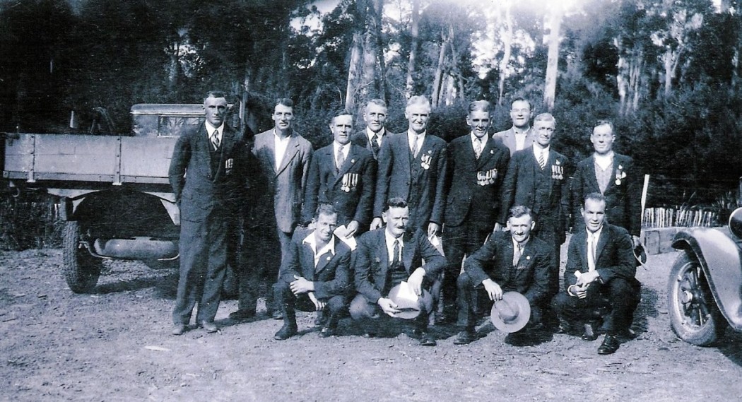 Founding members of the Returned Soldiers & Sailors League (RSL) Walpole Sub Branch. (c 1932) 